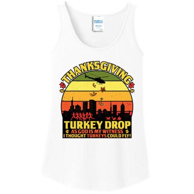 Thanksgiving Turkey Drop As God Is My Witness Turkeys Ladies Essential Tank