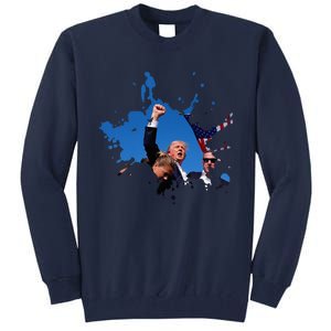 Triumphant Trump Defend Democracy Political Tall Sweatshirt