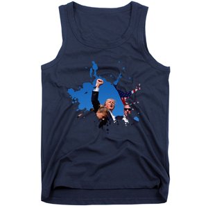 Triumphant Trump Defend Democracy Political Tank Top