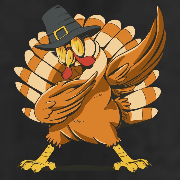 Thanksgiving Turkey Dabbing Funny Adult Drive Performance Visor
