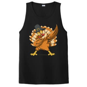 Thanksgiving Turkey Dabbing Funny PosiCharge Competitor Tank