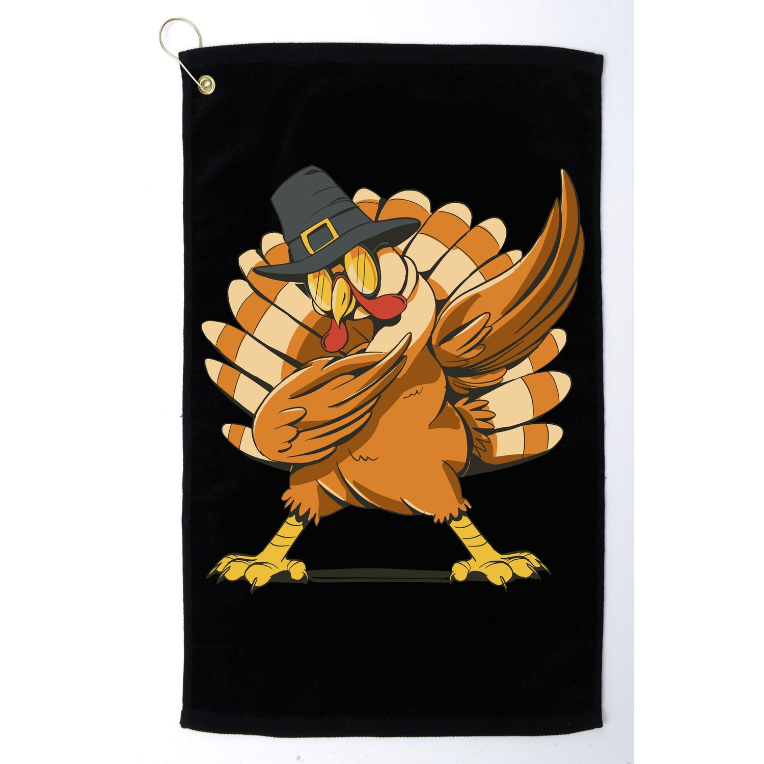 Thanksgiving Turkey Dabbing Funny Golf Towel