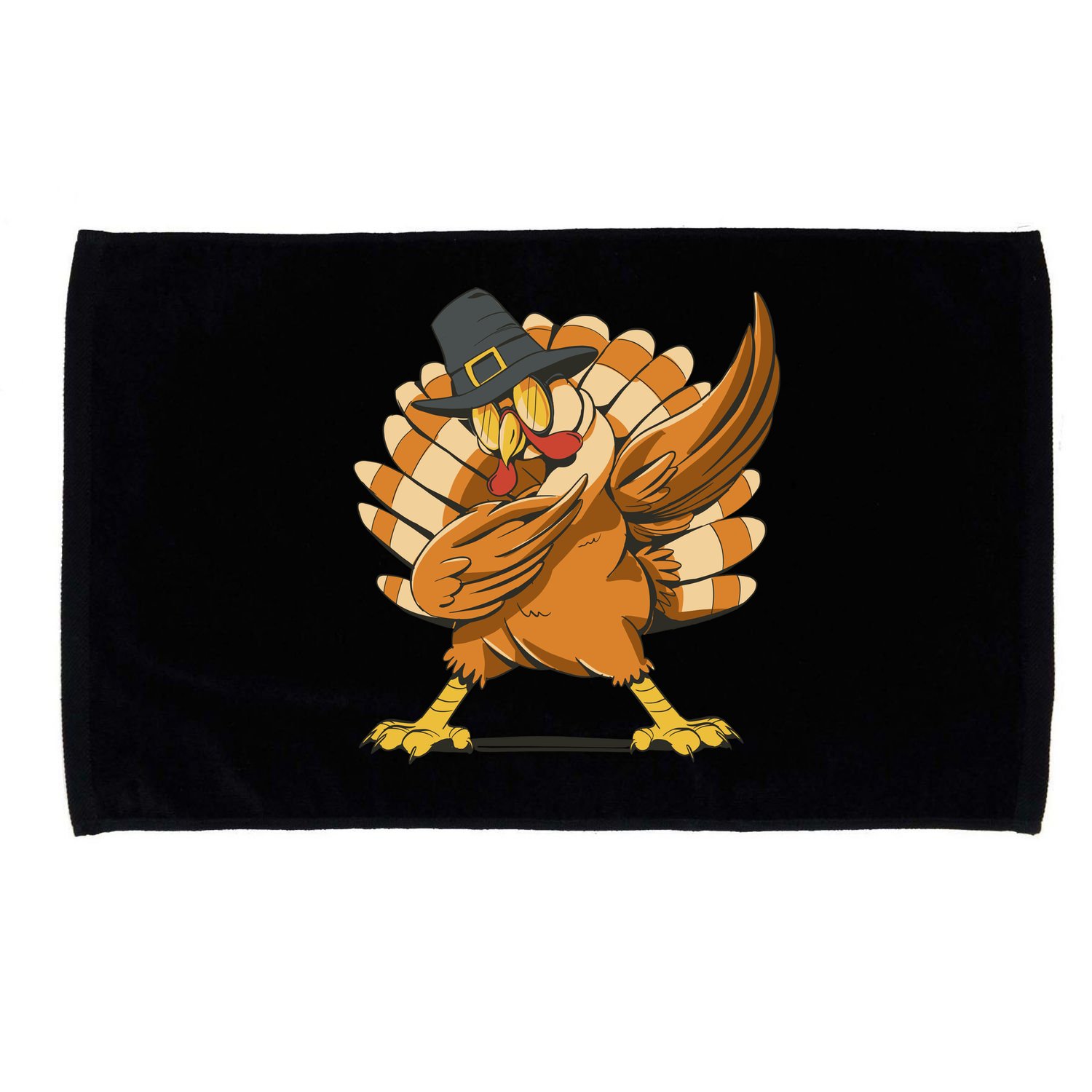 Thanksgiving Turkey Dabbing Funny Microfiber Hand Towel