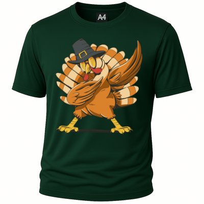 Thanksgiving Turkey Dabbing Funny Performance Shirt