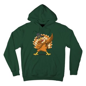 Thanksgiving Turkey Dabbing Funny Hoodie