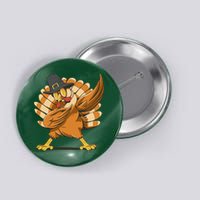 Thanksgiving Turkey Dabbing Funny Button
