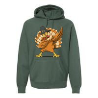 Thanksgiving Turkey Dabbing Funny Premium Hoodie