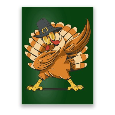 Thanksgiving Turkey Dabbing Funny Poster