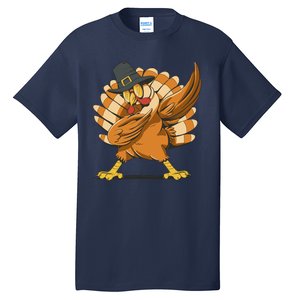 Thanksgiving Turkey Dabbing Funny Tall T-Shirt