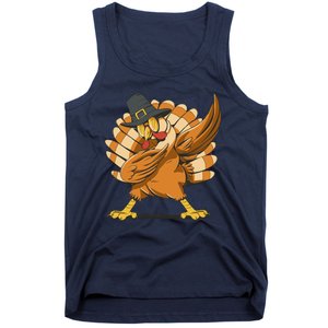 Thanksgiving Turkey Dabbing Funny Tank Top