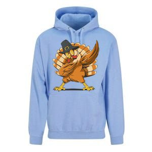 Thanksgiving Turkey Dabbing Funny Unisex Surf Hoodie