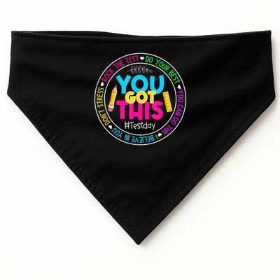 Teacher Testing Day You Got This Test Day Rock The Test USA-Made Doggie Bandana