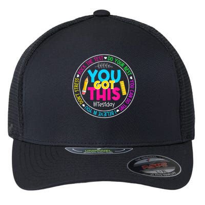 Teacher Testing Day You Got This Test Day Rock The Test Flexfit Unipanel Trucker Cap