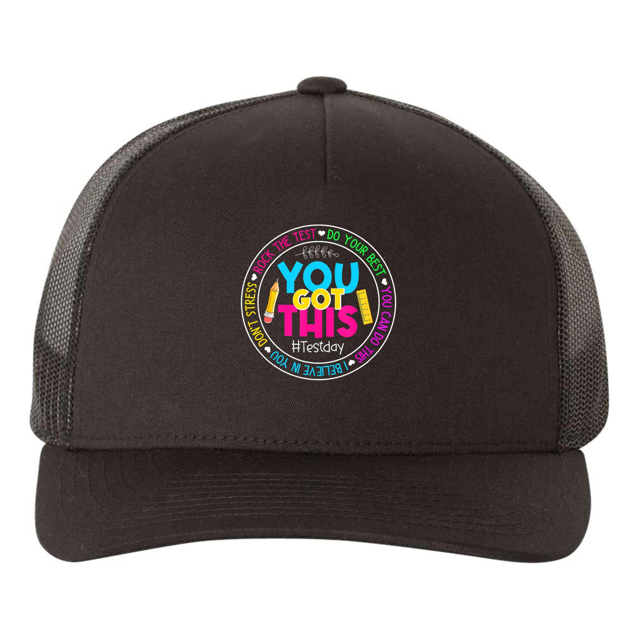 Teacher Testing Day You Got This Test Day Rock The Test Yupoong Adult 5-Panel Trucker Hat