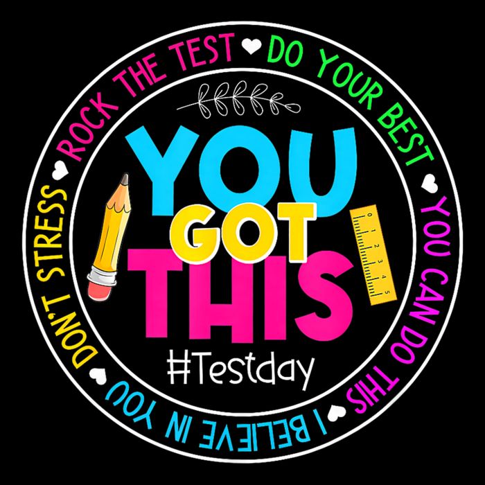 Teacher Testing Day You Got This Test Day Rock The Test Backpack