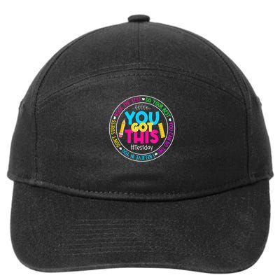 Teacher Testing Day You Got This Test Day Rock The Test 7-Panel Snapback Hat
