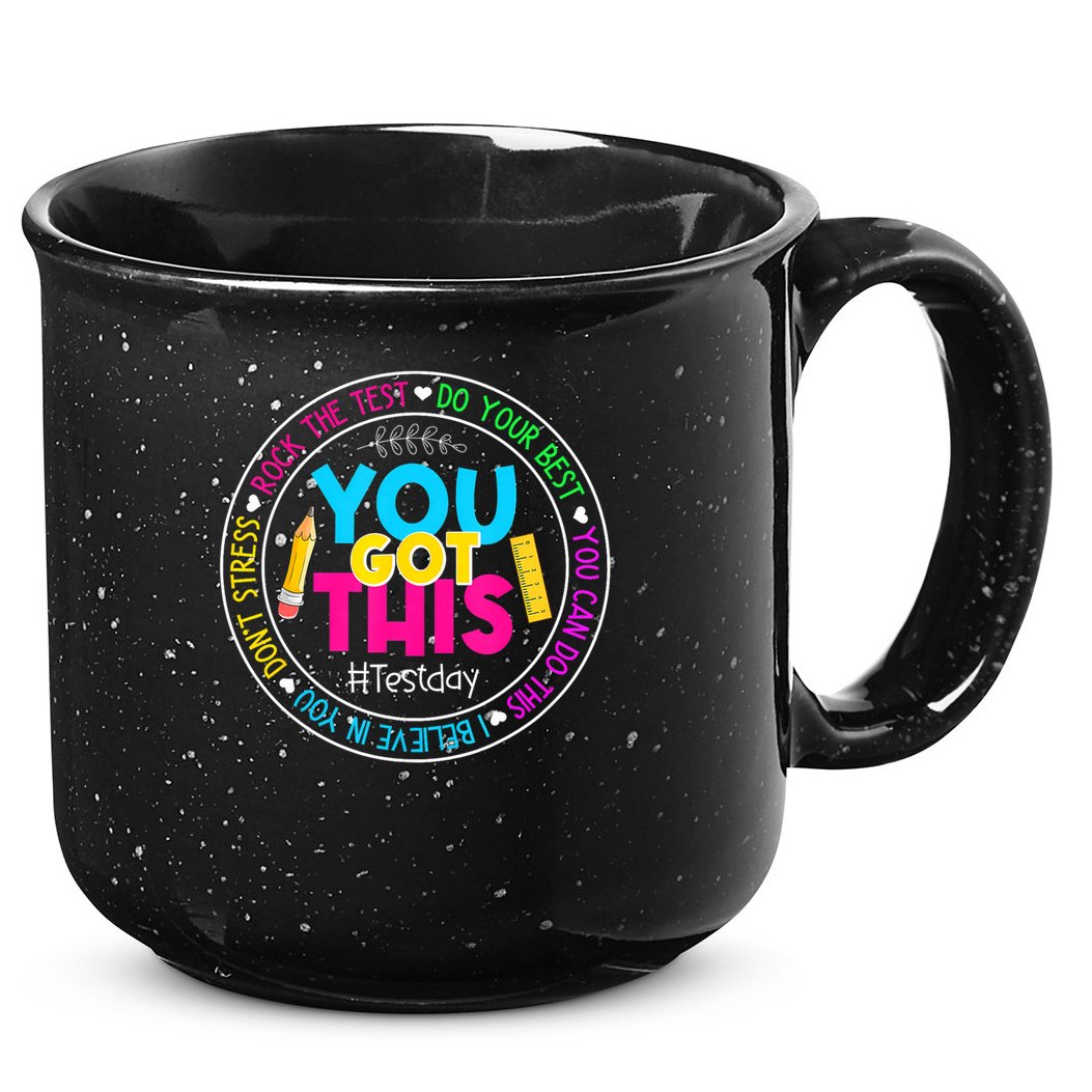 Teacher Testing Day You Got This Test Day Rock The Test 15oz Campfire Ceramic Mug