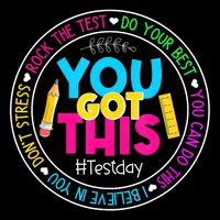 Teacher Testing Day You Got This Test Day Rock The Test Drawstring Bag