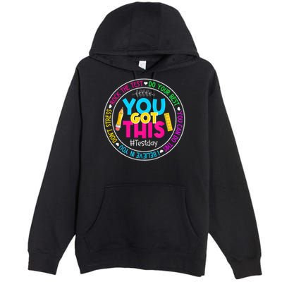 Teacher Testing Day You Got This Test Day Rock The Test Premium Pullover Hoodie