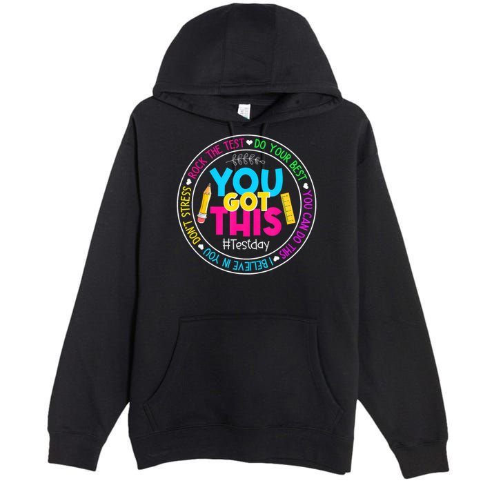 Teacher Testing Day You Got This Test Day Rock The Test Premium Pullover Hoodie