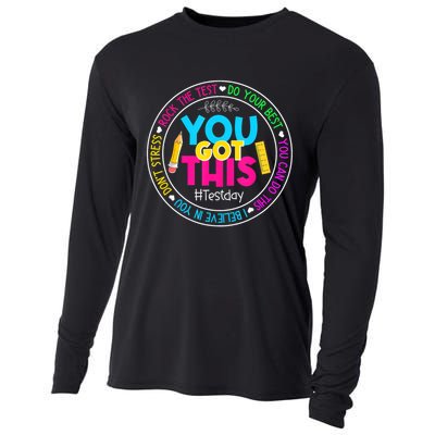 Teacher Testing Day You Got This Test Day Rock The Test Cooling Performance Long Sleeve Crew
