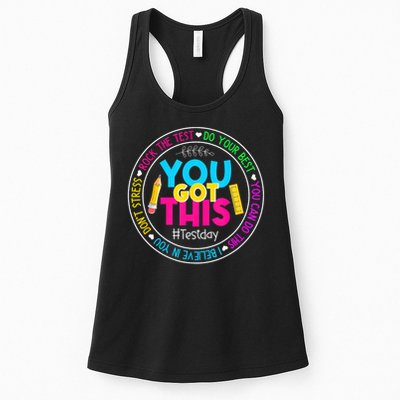 Teacher Testing Day You Got This Test Day Rock The Test Womens Tank Top