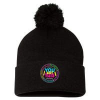 Teacher Testing Day You Got This Test Day Rock The Test Pom Pom 12in Knit Beanie