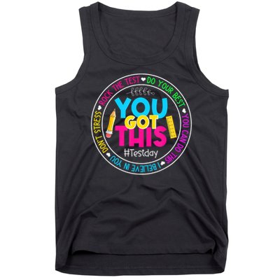 Teacher Testing Day You Got This Test Day Rock The Test Tank Top