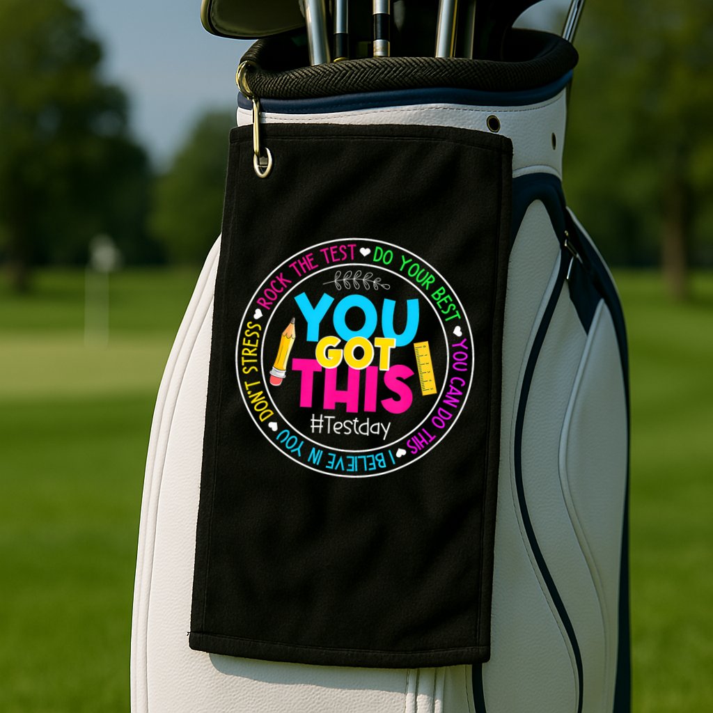 Teacher Testing Day You Got This Test Day Rock The Test Golf Towel