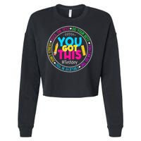 Teacher Testing Day You Got This Test Day Rock The Test Cropped Pullover Crew