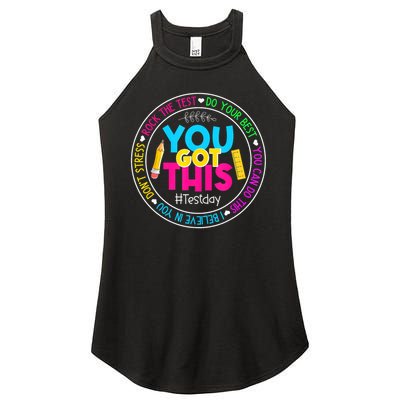Teacher Testing Day You Got This Test Day Rock The Test Women's Perfect Tri Rocker Tank