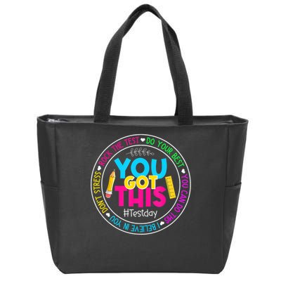 Teacher Testing Day You Got This Test Day Rock The Test Zip Tote Bag