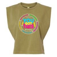 Teacher Testing Day You Got This Test Day Rock The Test Garment-Dyed Women's Muscle Tee