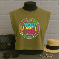 Teacher Testing Day You Got This Test Day Rock The Test Garment-Dyed Women's Muscle Tee