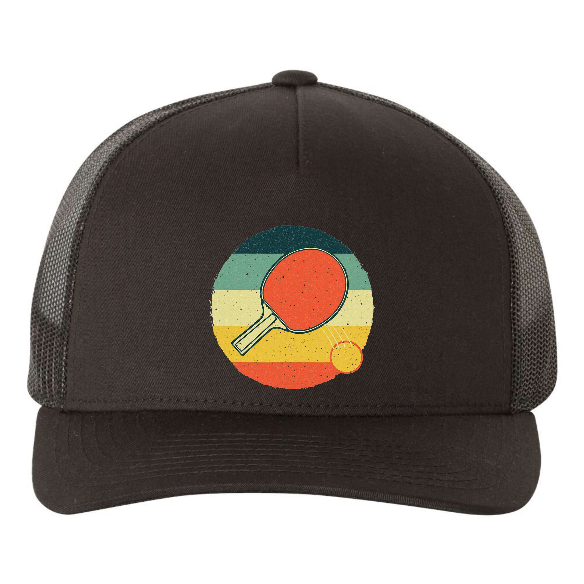 Table Tennis Design Ping Pong Players Yupoong Adult 5-Panel Trucker Hat