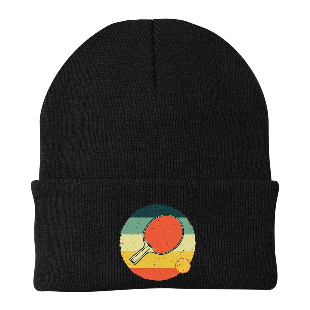 Table Tennis Design Ping Pong Players Beanie