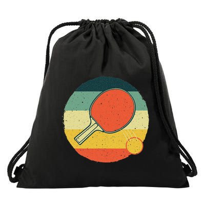 Table Tennis Design Ping Pong Players Drawstring Bag