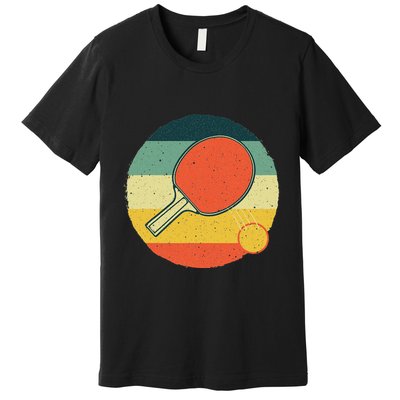Table Tennis Design Ping Pong Players Premium T-Shirt