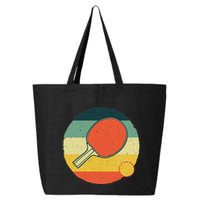 Table Tennis Design Ping Pong Players 25L Jumbo Tote