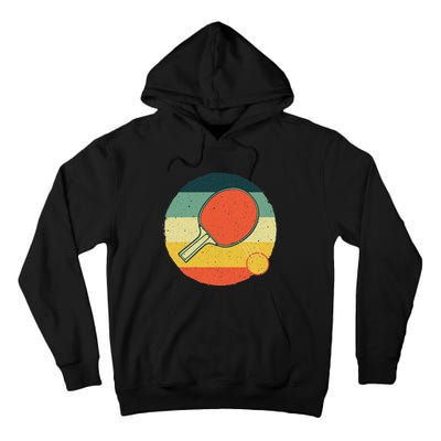 Table Tennis Design Ping Pong Players Tall Hoodie