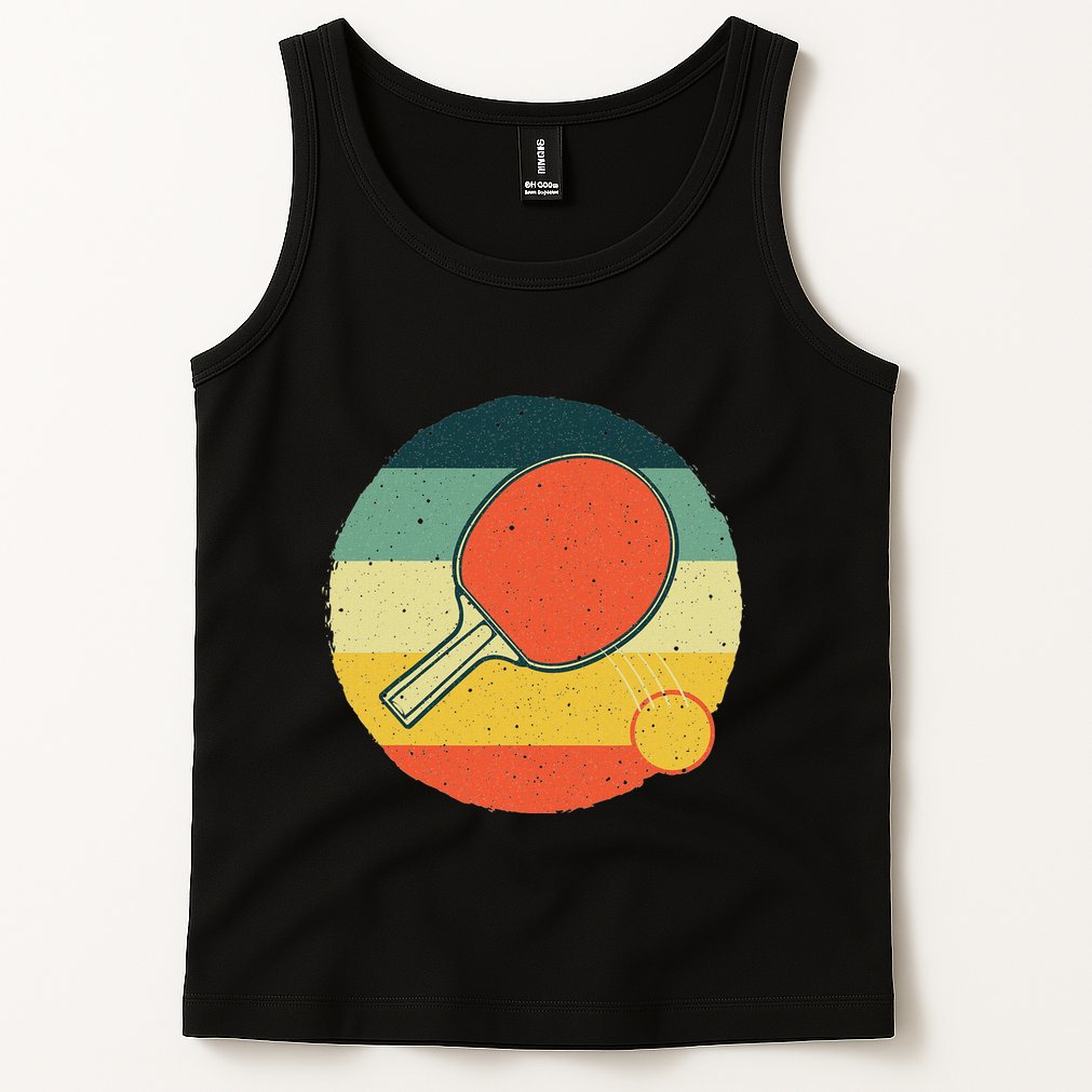 Table Tennis Design Ping Pong Players Tank Top