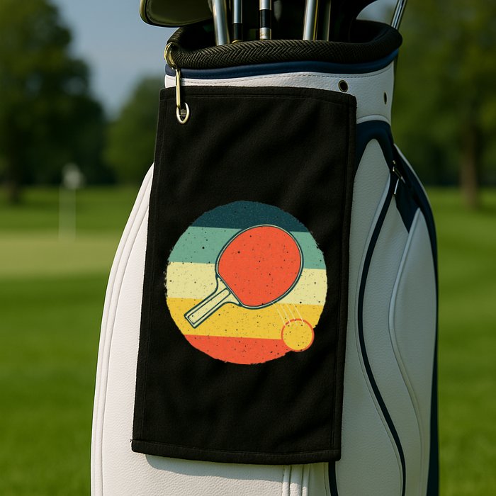 Table Tennis Design Ping Pong Players Golf Towel
