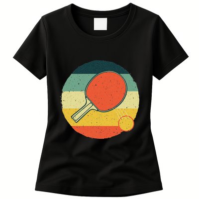 Table Tennis Design Ping Pong Players Womens T-Shirt
