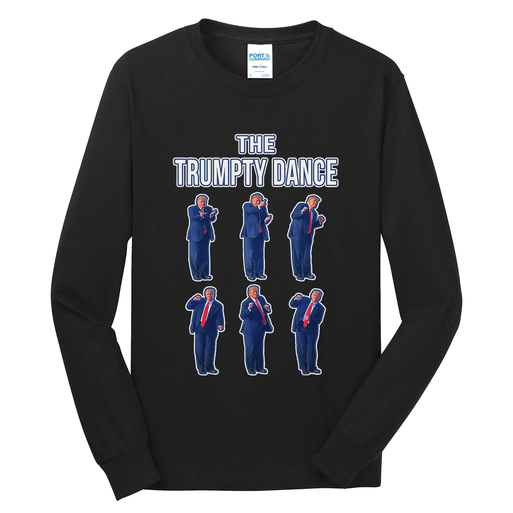 The Trumpty Dance Trump Elaine Dance Gif Trump Dancing Tall Long Sleeve T-Shirt
