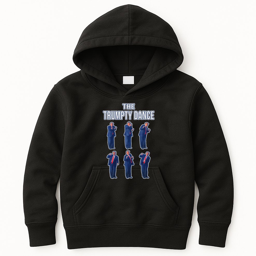 The Trumpty Dance Trump Elaine Dance Gif Trump Dancing Kids Hoodie