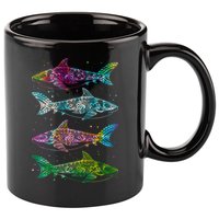Tattoo Tie Dye Sharks 11oz C Handle Ceramic Mug