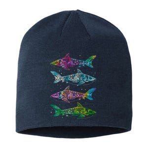 Tattoo Tie Dye Sharks Sustainable Beanie