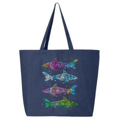 Tattoo Tie Dye Sharks 25L Jumbo Tote