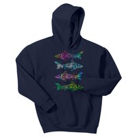 Tattoo Tie Dye Sharks Kids Hoodie