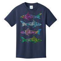 Tattoo Tie Dye Sharks Kids T-Shirt